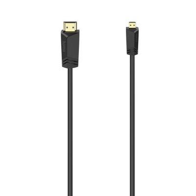 Hama High-Speed HDMI™Cable, Plug Type-A - Plug Type-D (Micro), Ethernet, 2 m
