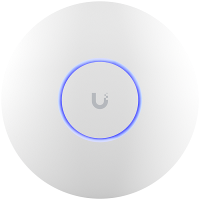 UBIQUITI U6 Long-Range; WiFi 6; 8 spatial streams; 185 m² (2,000 ft²) coverage; 350+ connected devices; Powered using PoE+; GbE uplink.
