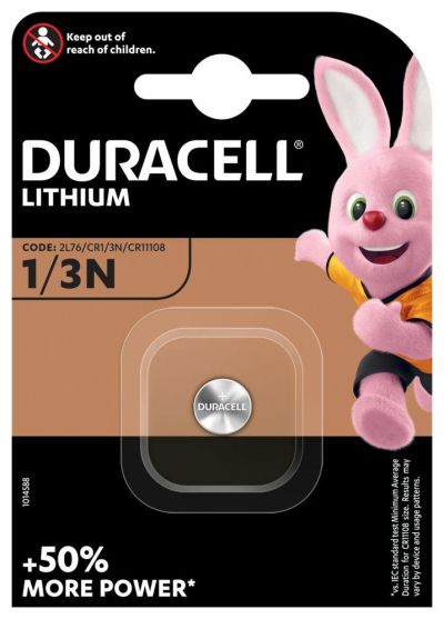 Lithium battery CR-1/3N  3V  за глюкомери и фото DURACELL DL1/3N