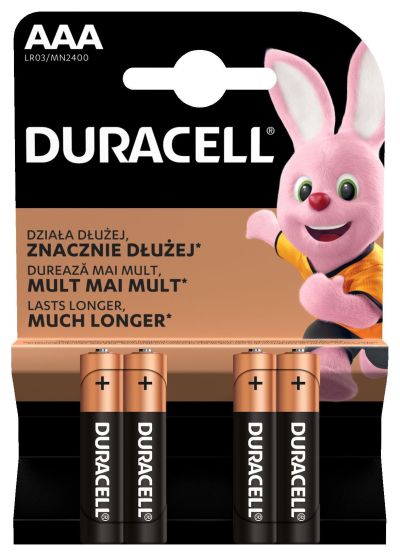 Алкална батерия DURACELL BASIC LR03 /4 бр. в блистер/ 1.5V