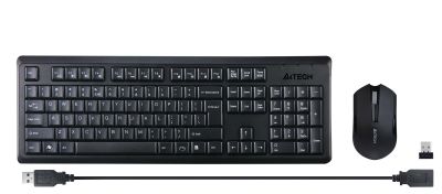 Wireless Keyboard Set A4TECH 4200N, Black