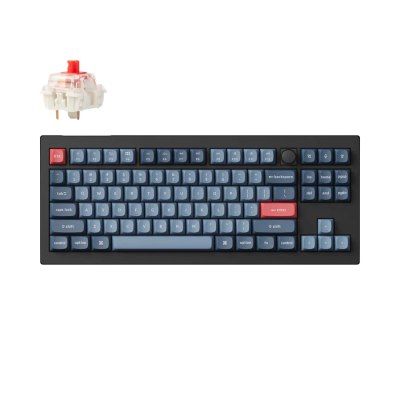 Mechanical Keyboard Keychron V3 Max QMK, Carbon Black, Gateron Jupiter Red Switch, RGB Backlight