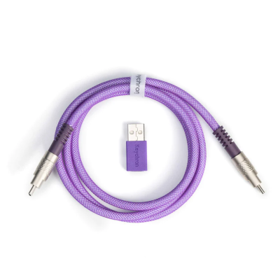Cable Keychron Double-Sleeved Geek USB-C - USB-C, Purple