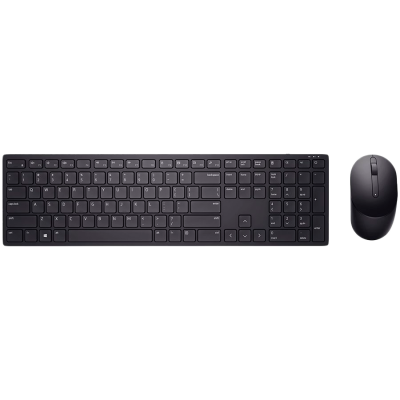 Dell Pro Wireless Keyboard and Mouse - KM5221W - US International (QWERTY) - Black