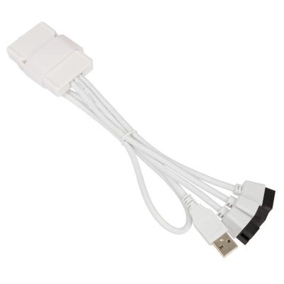 Lian Li USB 2.0 1-to-3 Hub Type-A Male Port - White