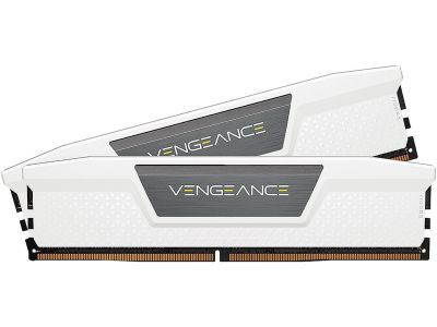 Memory Corsair Vengeance White, 32GB (2x16GB) DDR5 DRAM, 6000MHz, CL36, CMK32GX5M2E6000C36W