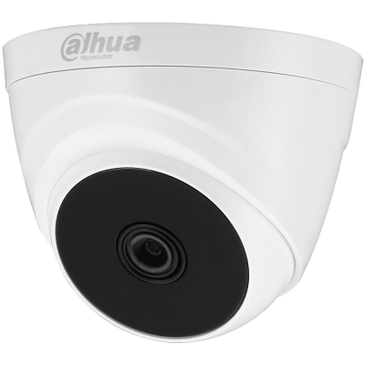 Dahua HDCVI camera 2MP, Eyeball, Day&Night, 1/2.7" CMOS, 1920×1080 Effective Pixels, 30fps@1080P, Focal Length 2.8mm, View angle 103°, IR distance up to 20m, 0.04Lux/F1.85, 0Lux IR on, indoor installation, 12V DC, max 2.3W