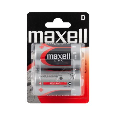 Цинк манганова батерия MAXELL R20 /2 бр. в блистер/ 1.5V