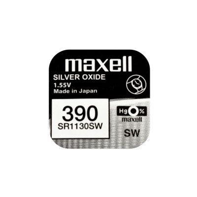 Button Battery Silver MAXELL SR1130 SW /AG10/ 389/390 / 1.55V