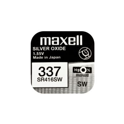 Button Battery Silver MAXELL SR416 SW  /337/1.55V
