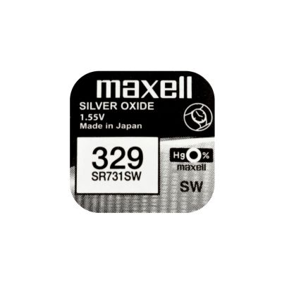 Button Battery Silver MAXELL SR731 SW /329/ 1.55V